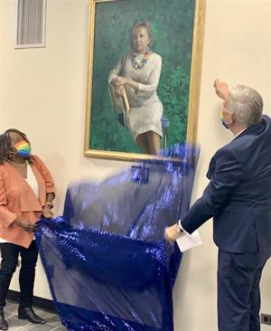 Jane Colleton portrait unveiling