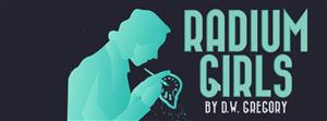 Graphic of the ETHS fall play. It shows a silhouette of a woman painting a clock. "Radium Girls by D.W. Gregory."