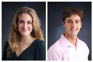ETHS seniors Meg Houseworth and Benjamin Levy